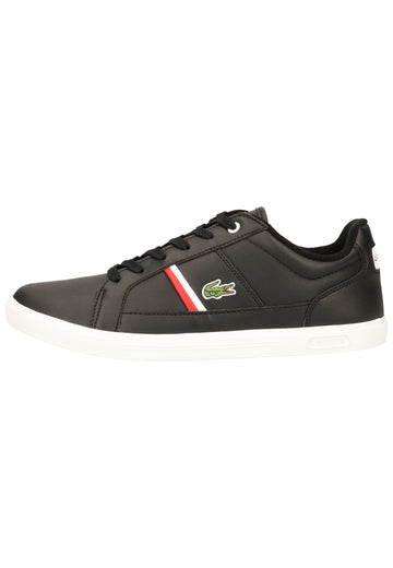 Lacoste Sneaker Leder/Synthetik Schwarz/Weiß - surf4shoes