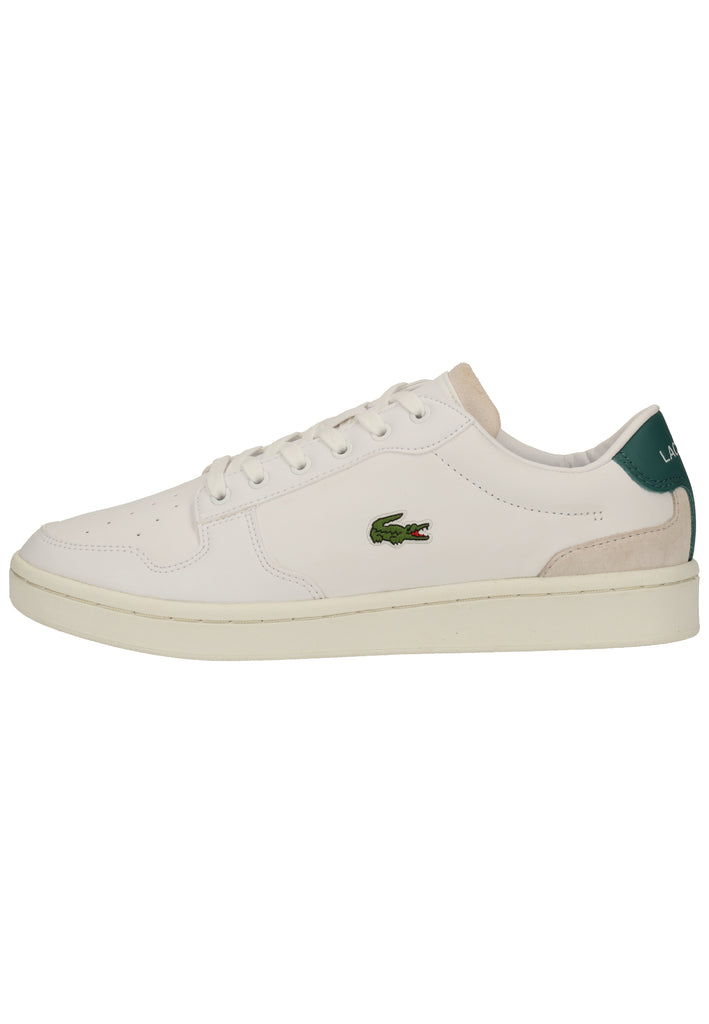 Lacoste Sneaker Leder/Synthetik Weiß/Grün - surf4shoes