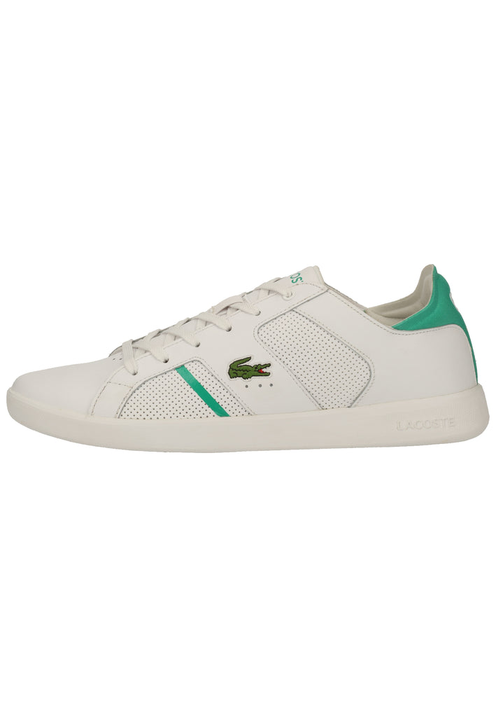 Lacoste Sneaker Leder/Synthetik Weiß/Grün - surf4shoes