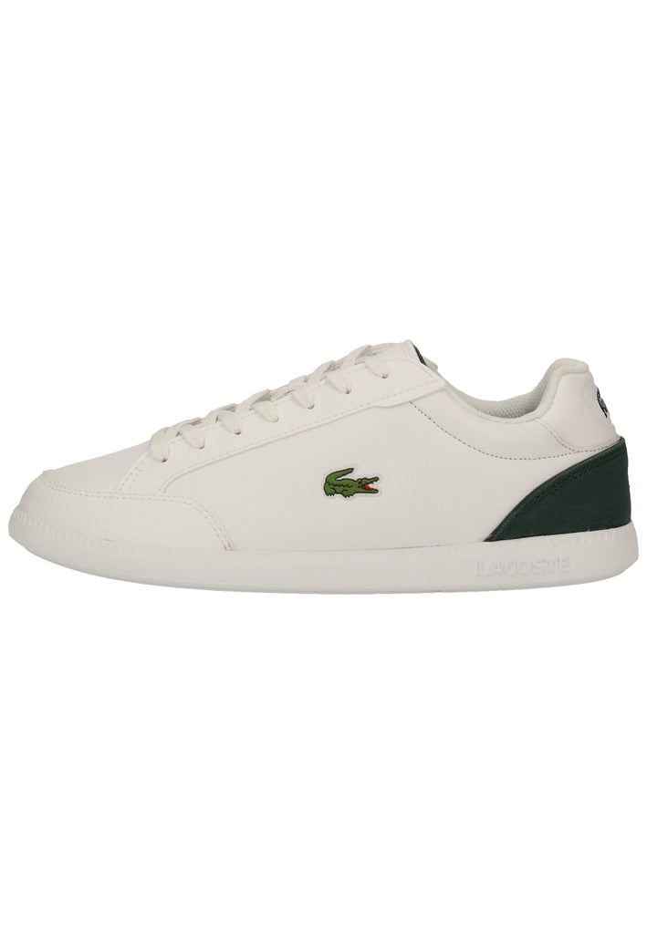 Lacoste Sneaker Leder/Synthetik Weiß/Grün - surf4shoes