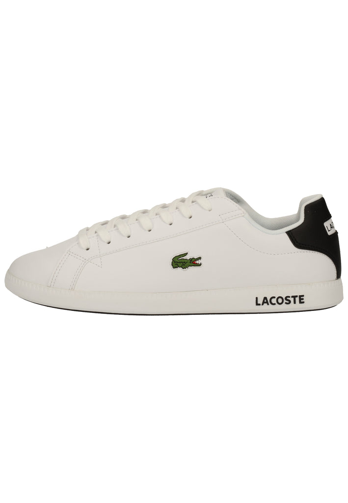 Lacoste Sneaker Leder/Synthetik Weiß/Schwarz - surf4shoes