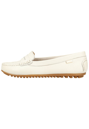 Scapa Mokassin Leder Weiß - surf4shoes