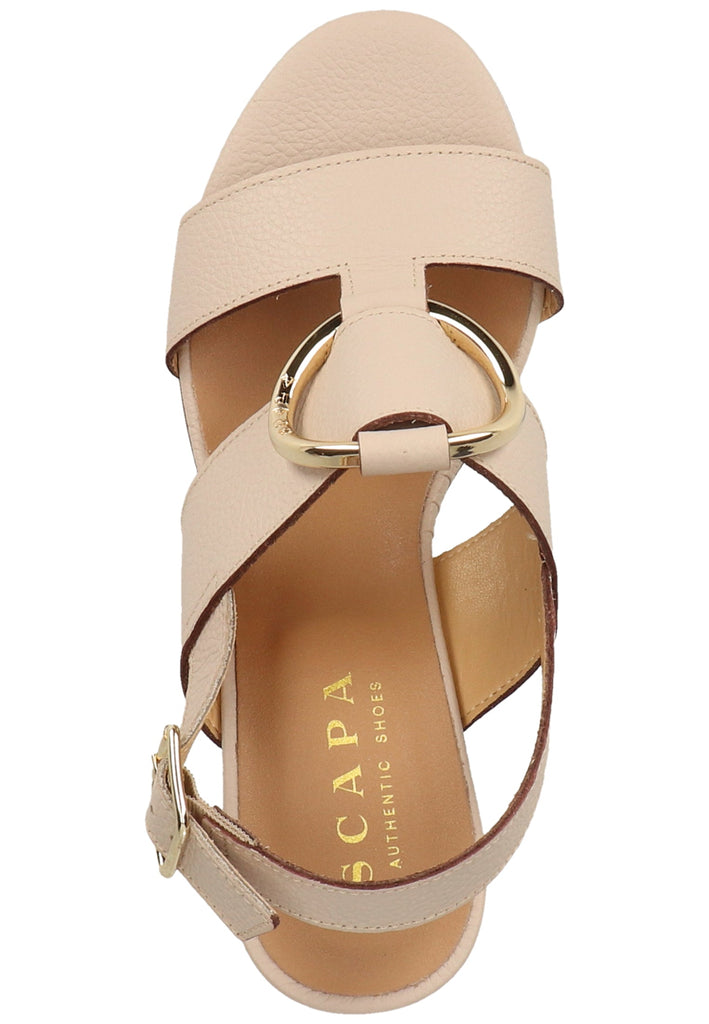 Scapa Sandalen Leder Beige - surf4shoes