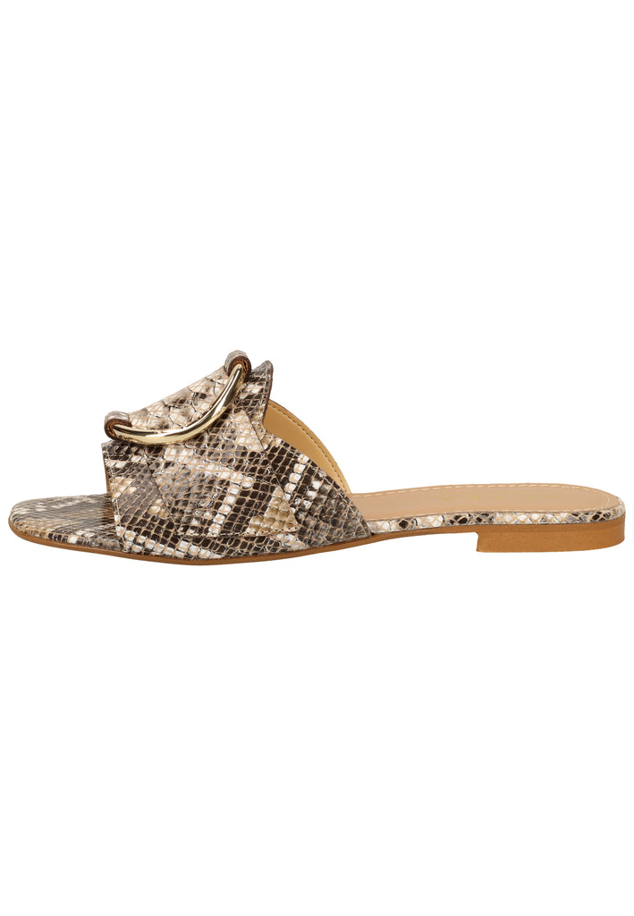Scapa Pantoletten Leder Beige - surf4shoes