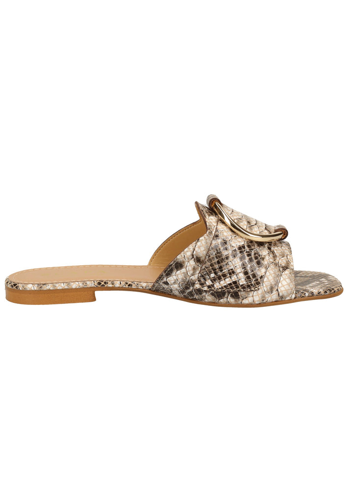Scapa Pantoletten Leder Beige - surf4shoes