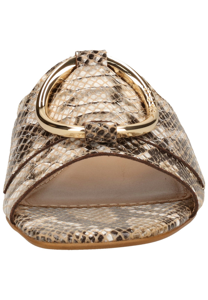 Scapa Pantoletten Leder Beige - surf4shoes