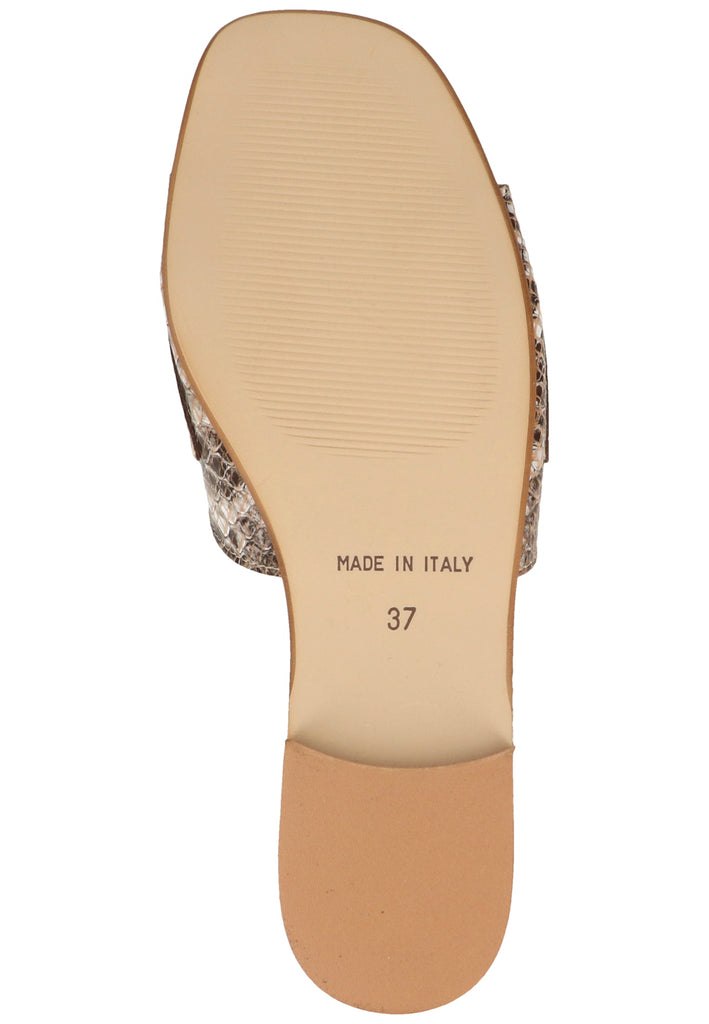 Scapa Pantoletten Leder Beige - surf4shoes