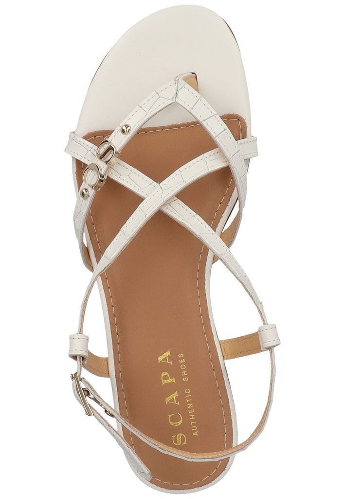 Scapa Zehensteg Leder Weiß - surf4shoes