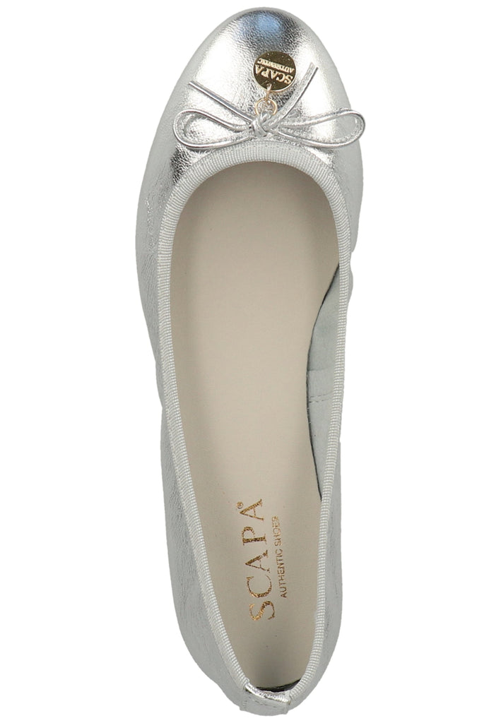 Scapa Ballerinas Leder Grau - surf4shoes