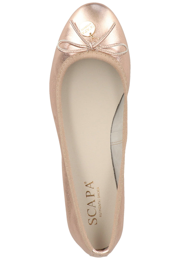 Scapa Ballerinas Leder Kupfer - surf4shoes