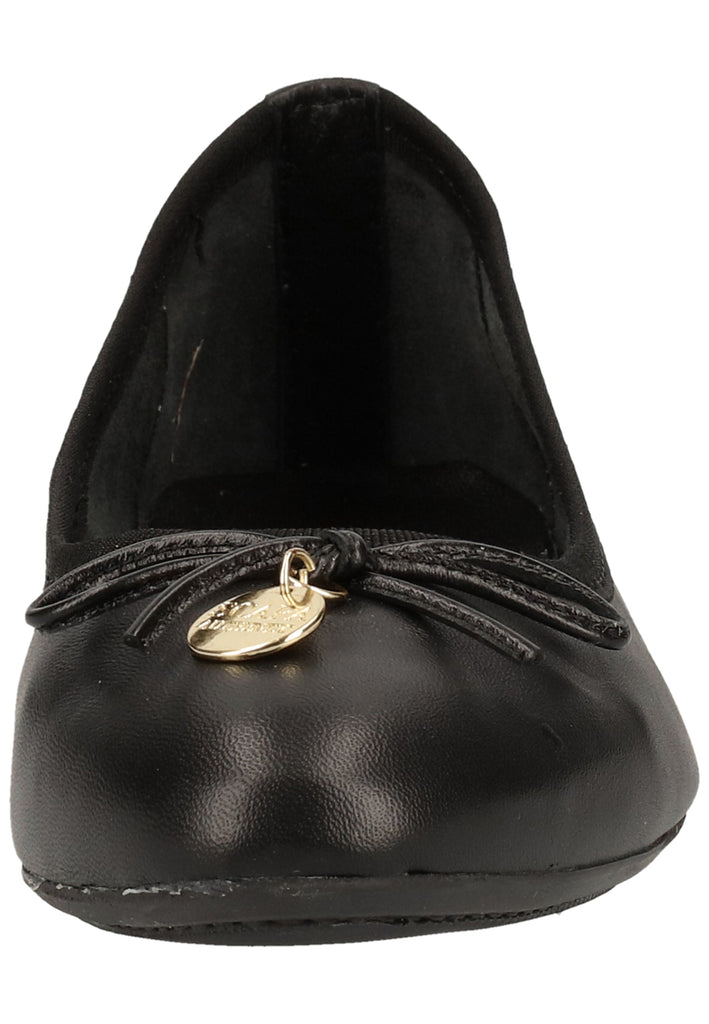 Scapa Ballerinas Leder Schwarz - surf4shoes