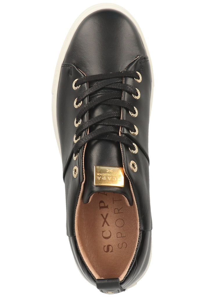 Scapa Sneaker Leder Schwarz - surf4shoes