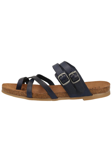 Cosmos Comfort Zehensteg Leder Dunkelblau - surf4shoes