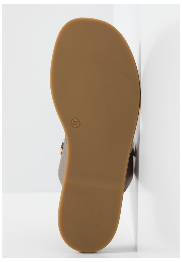 Inuovo Pantoletten Leder Pewter - surf4shoes