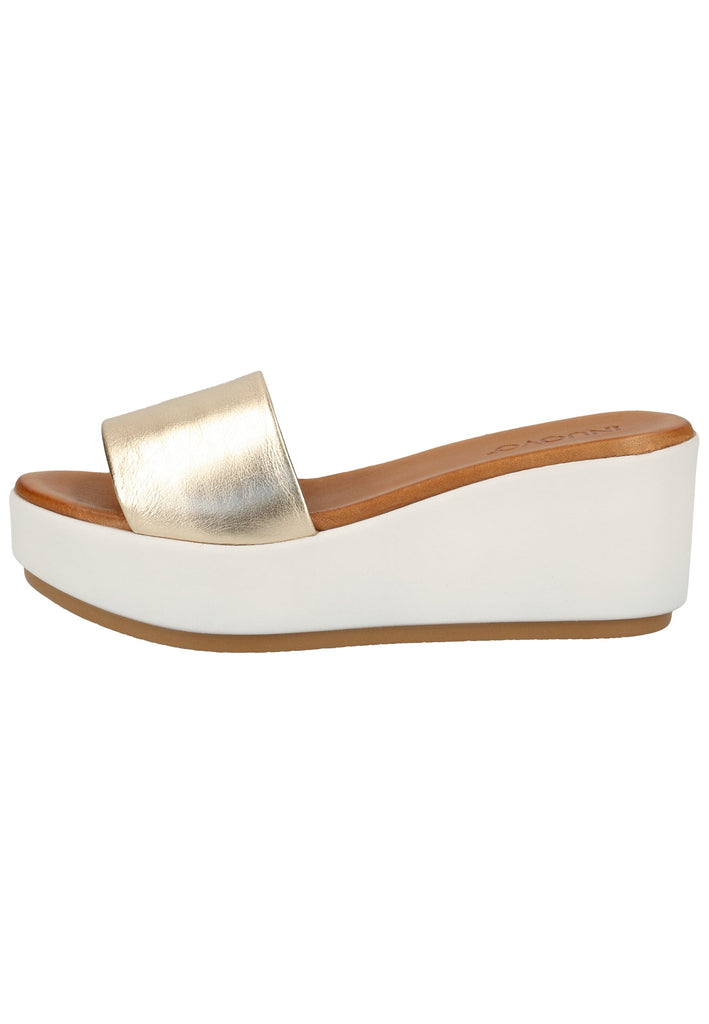 Inuovo Pantoletten Leder Gold - surf4shoes