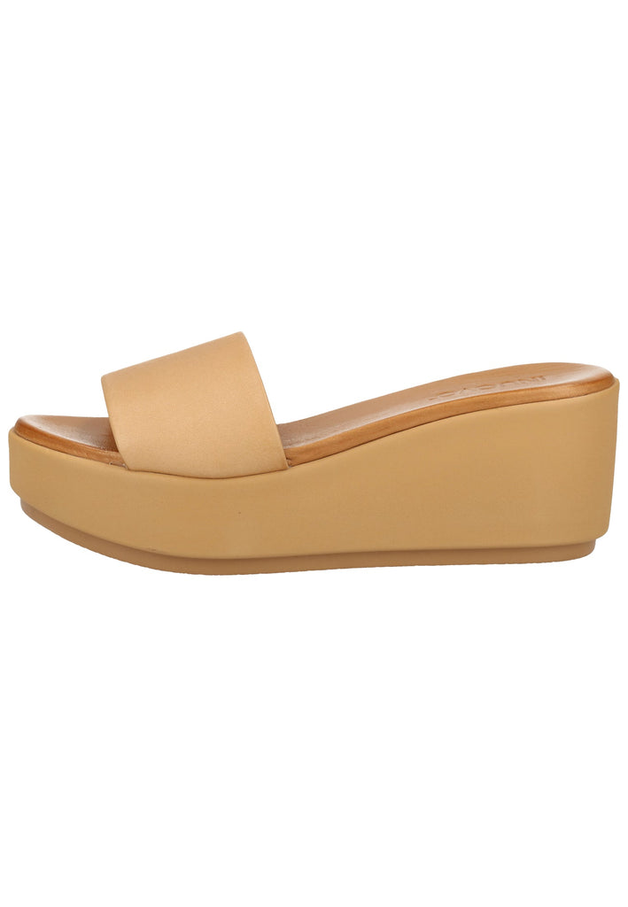 Inuovo Pantoletten Leder Hellbraun - surf4shoes