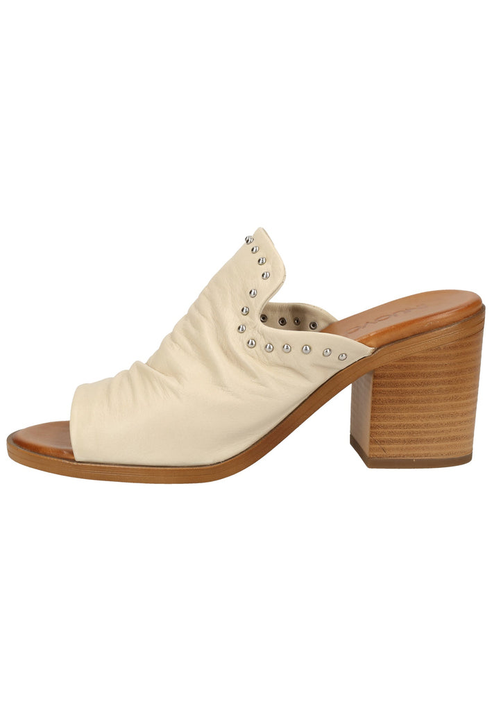 Inuovo Pantoletten Leder Beige - surf4shoes