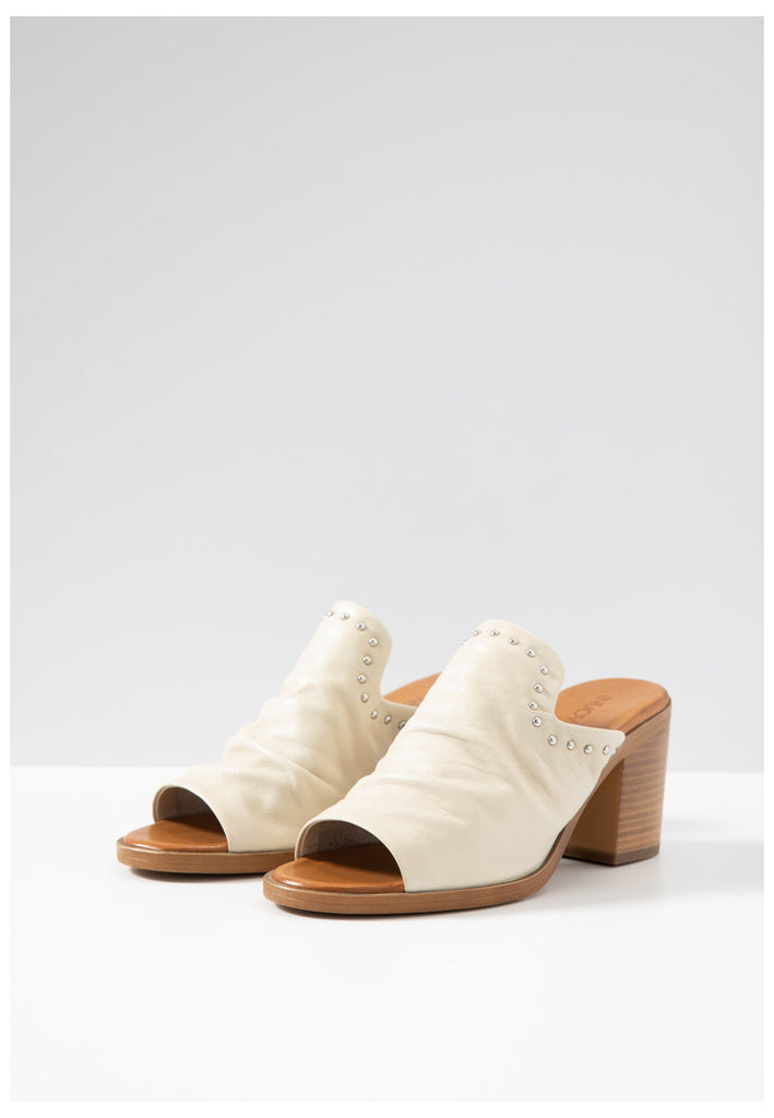 Inuovo Pantoletten Leder Beige - surf4shoes