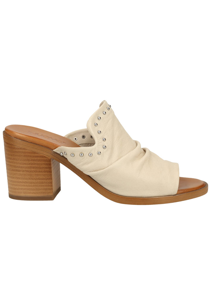 Inuovo Pantoletten Leder Beige - surf4shoes
