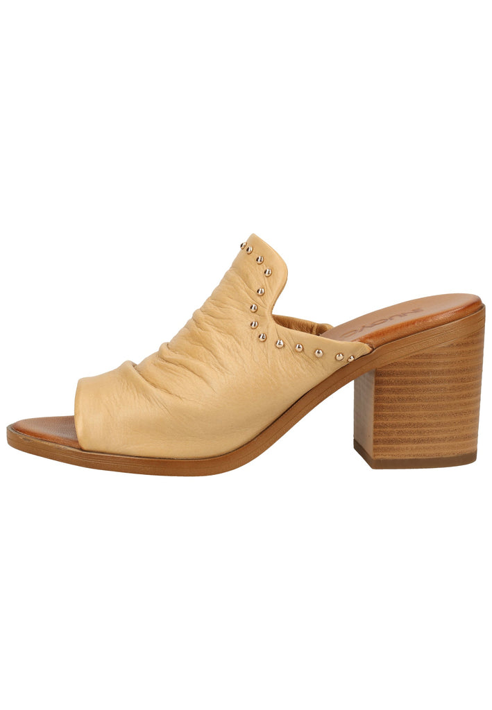 Inuovo Pantoletten Leder Hellbraun - surf4shoes