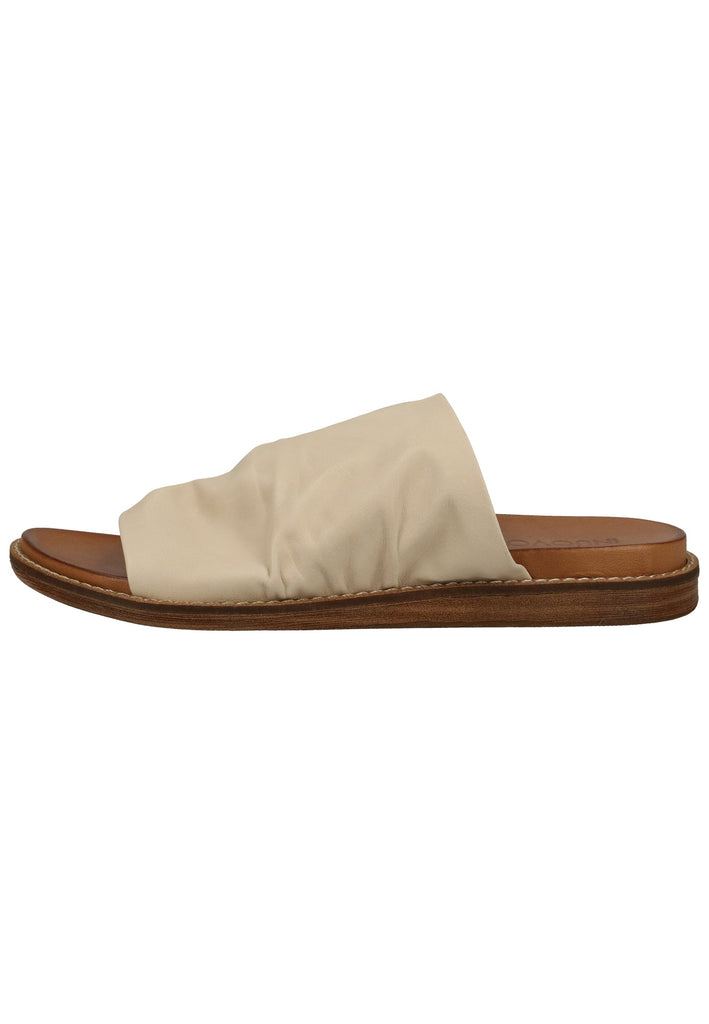 Inuovo Pantoletten Leder Beige - surf4shoes