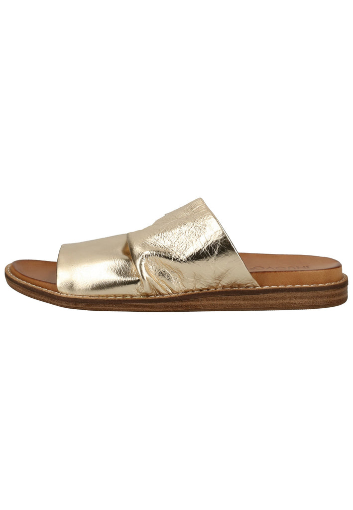 Inuovo Pantoletten Leder Gold - surf4shoes