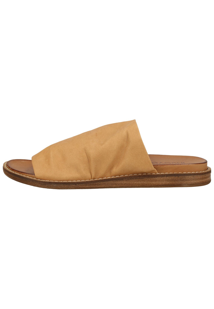 Inuovo Pantoletten Leder Hellbraun - surf4shoes