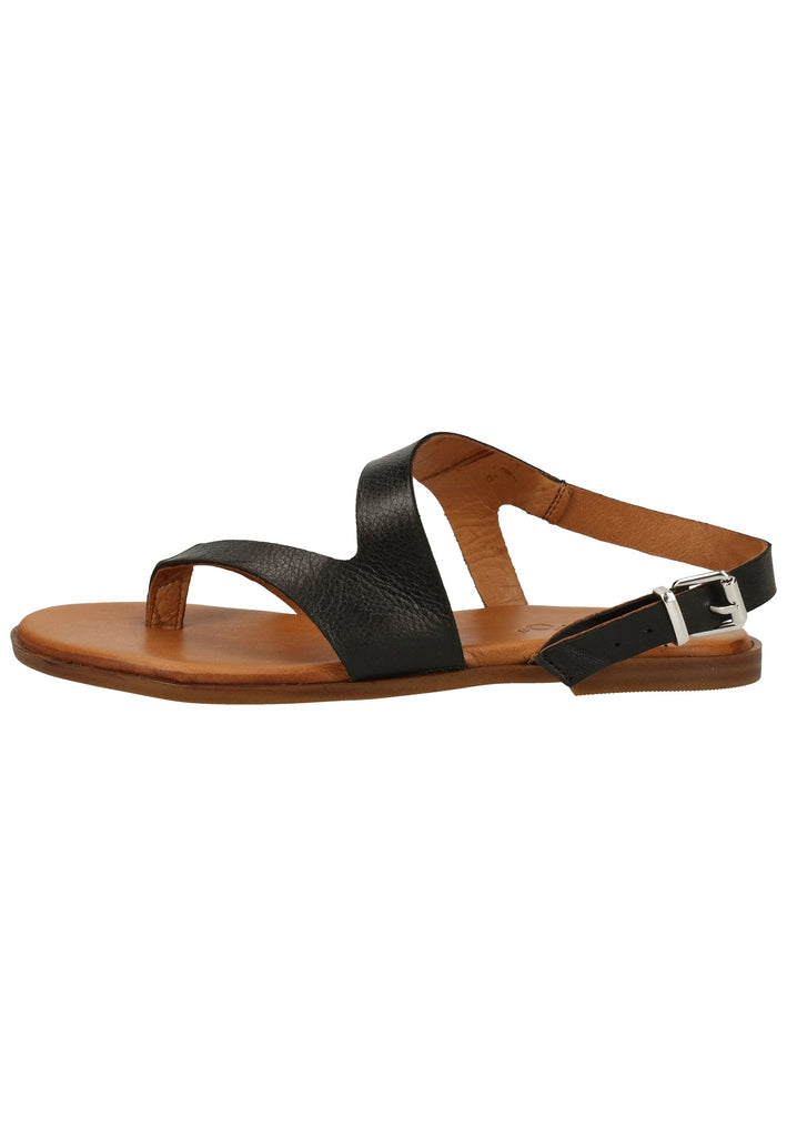 Inuovo Zehensteg Leder Schwarz - surf4shoes