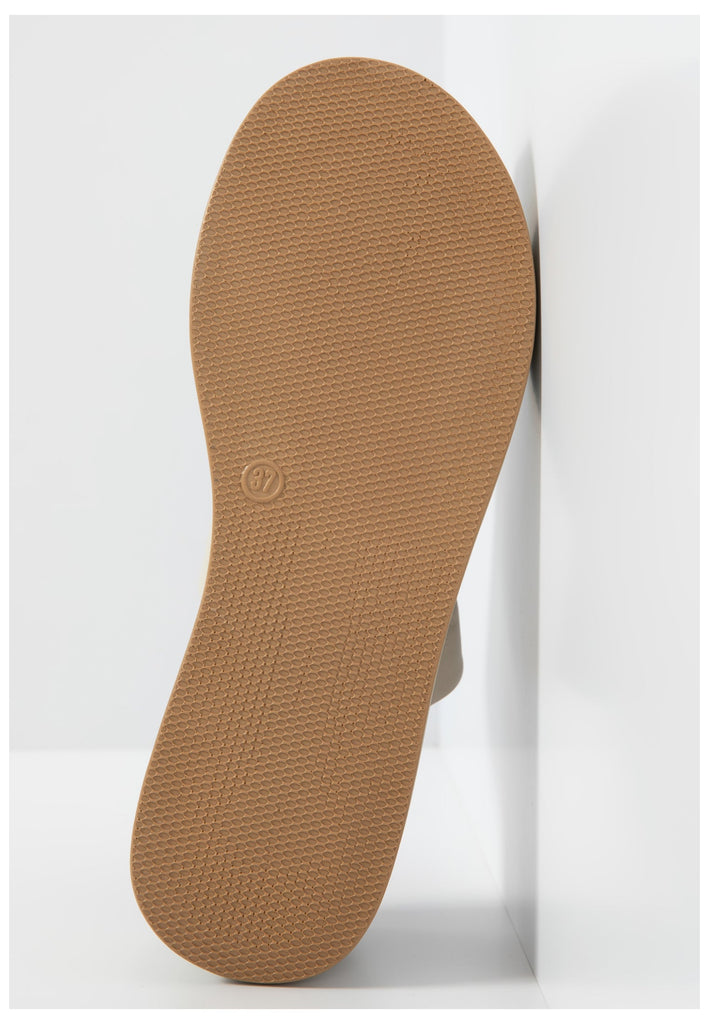 Inuovo Pantoletten Leder Beige - surf4shoes