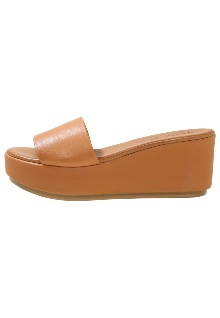 Inuovo Pantoletten Leder Mittelbraun - surf4shoes