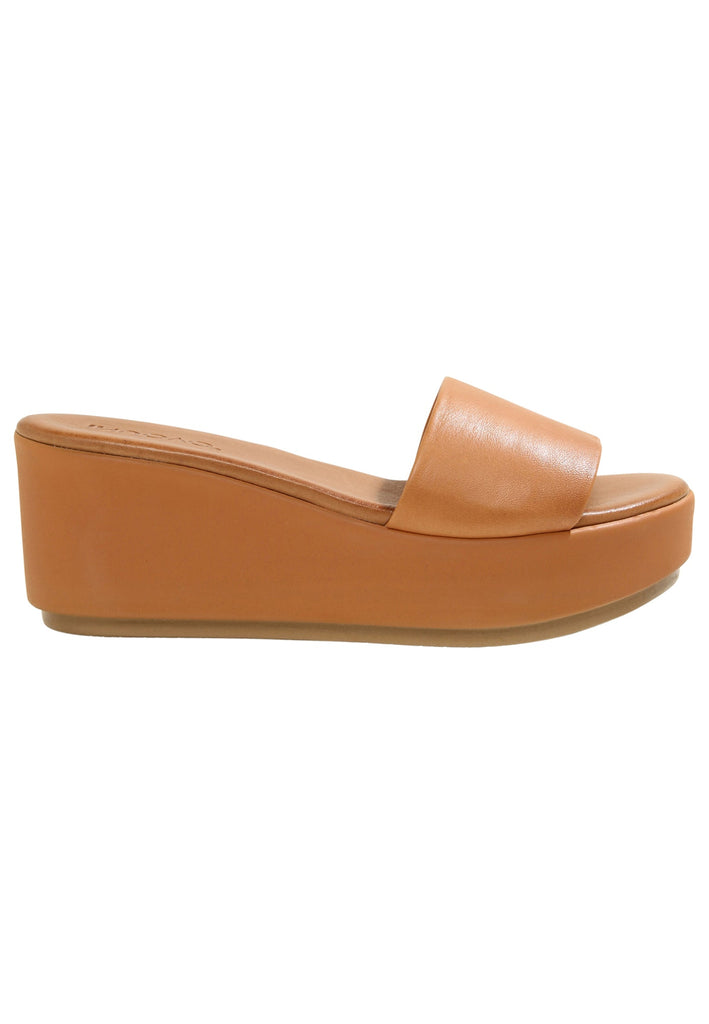 Inuovo Pantoletten Leder Mittelbraun - surf4shoes