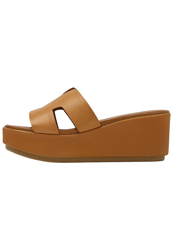 Inuovo Pantoletten Leder Mittelbraun - surf4shoes