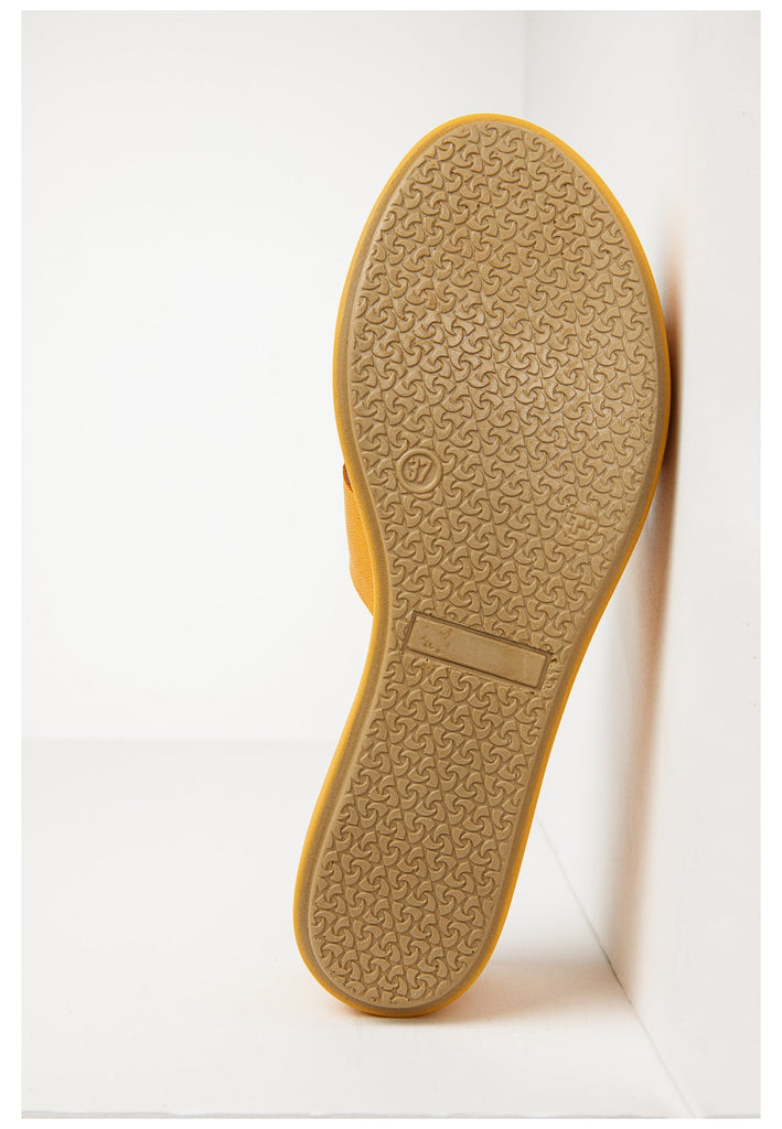 Inuovo Pantoletten Leder Orange - surf4shoes