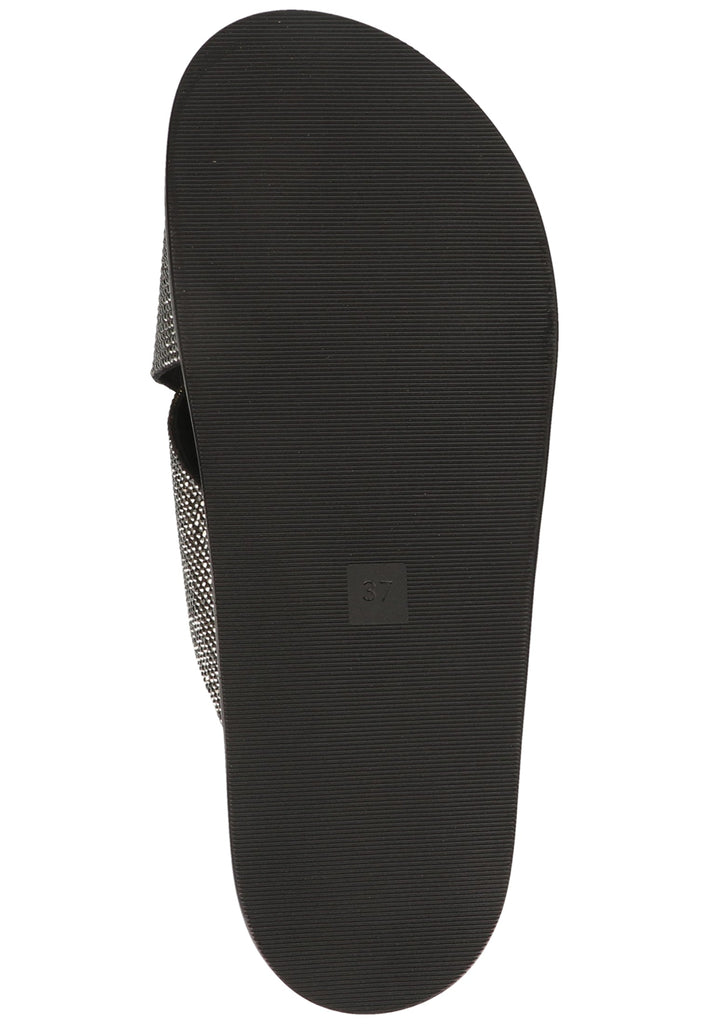 Inuovo Pantoletten Leder Schwarz - surf4shoes