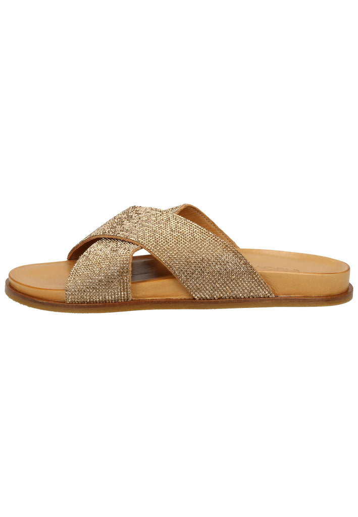 Inuovo Pantoletten Leder Hellbraun - surf4shoes