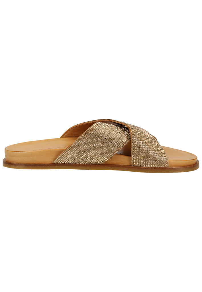 Inuovo Pantoletten Leder Hellbraun - surf4shoes