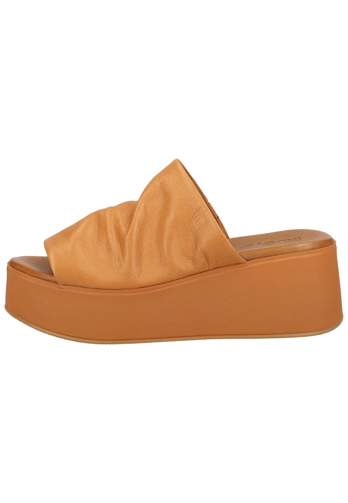 Inuovo Pantoletten Leder Mittelbraun - surf4shoes