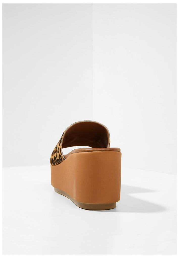 Inuovo Pantoletten Leder Leopard - surf4shoes