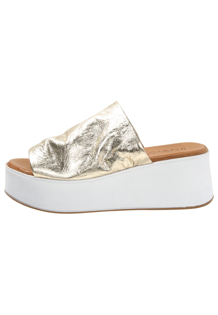 Inuovo Pantoletten Leder Gold - surf4shoes