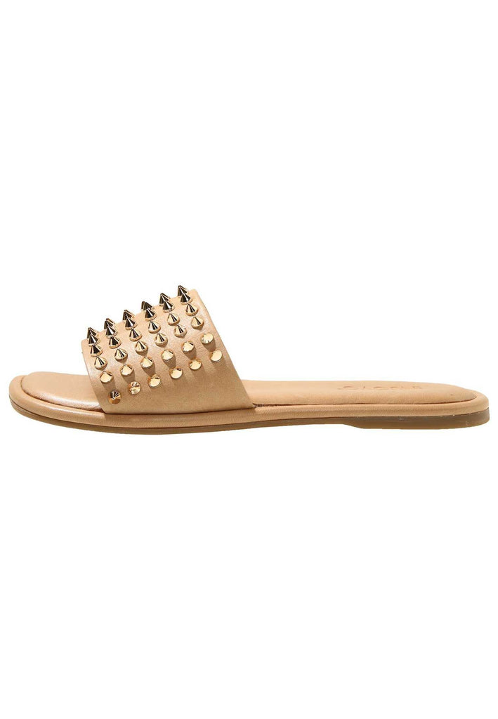 Inuovo Pantoletten Leder Hellbraun - surf4shoes