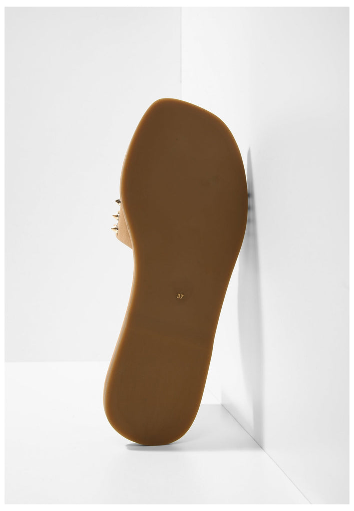 Inuovo Pantoletten Leder Hellbraun - surf4shoes