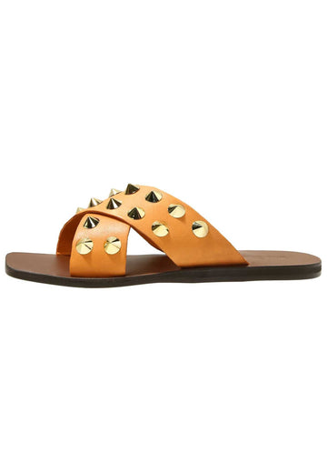 Inuovo Pantoletten Leder Orange - surf4shoes