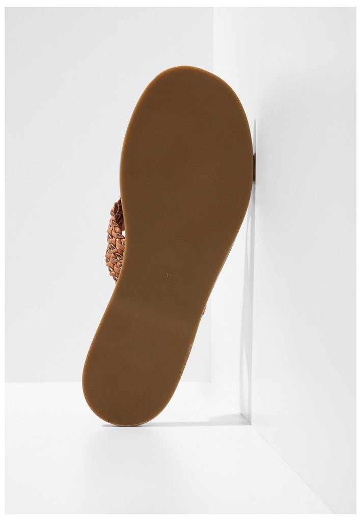 Inuovo Pantoletten Leder Mittelbraun - surf4shoes