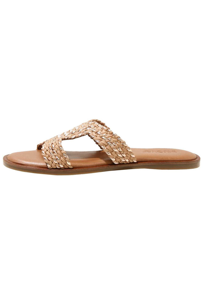 Inuovo Pantoletten Leder Hellbraun - surf4shoes