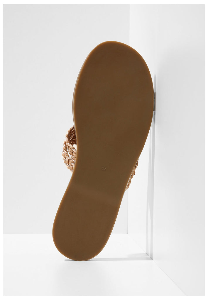 Inuovo Pantoletten Leder Hellbraun - surf4shoes