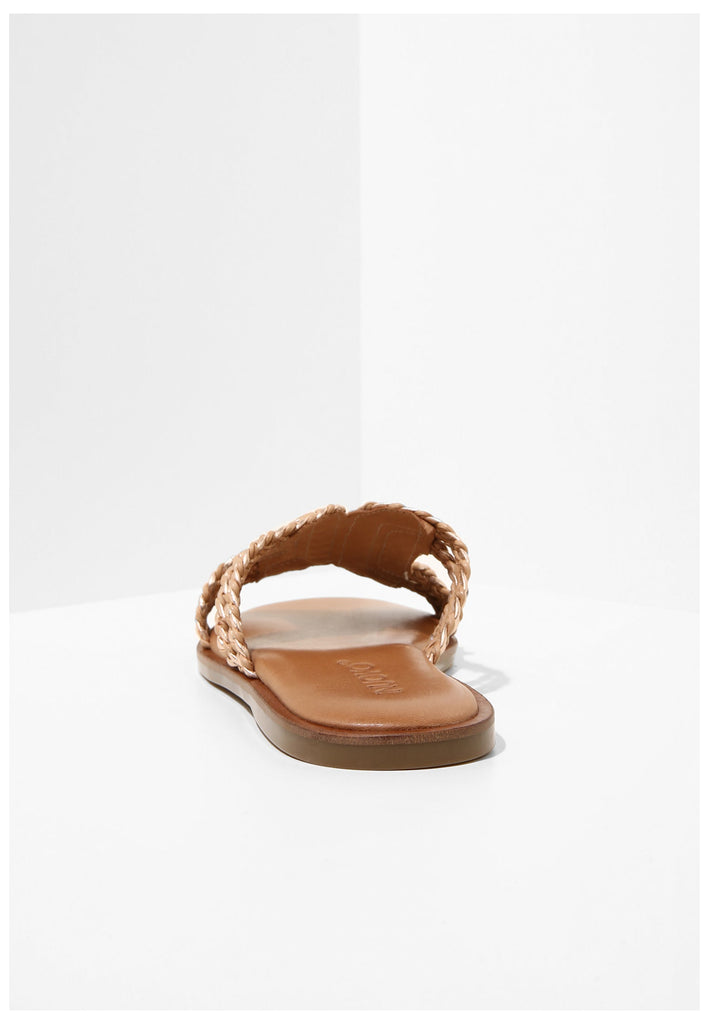 Inuovo Pantoletten Leder Hellbraun - surf4shoes