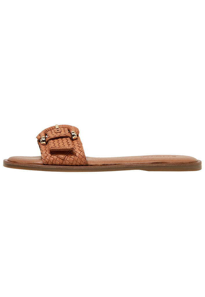 Inuovo Pantoletten Leder Mittelbraun - surf4shoes