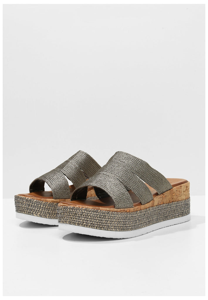 Inuovo Pantoletten Textil Pewter - surf4shoes