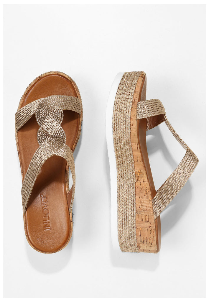 Inuovo Pantoletten Textil Rosegold - surf4shoes