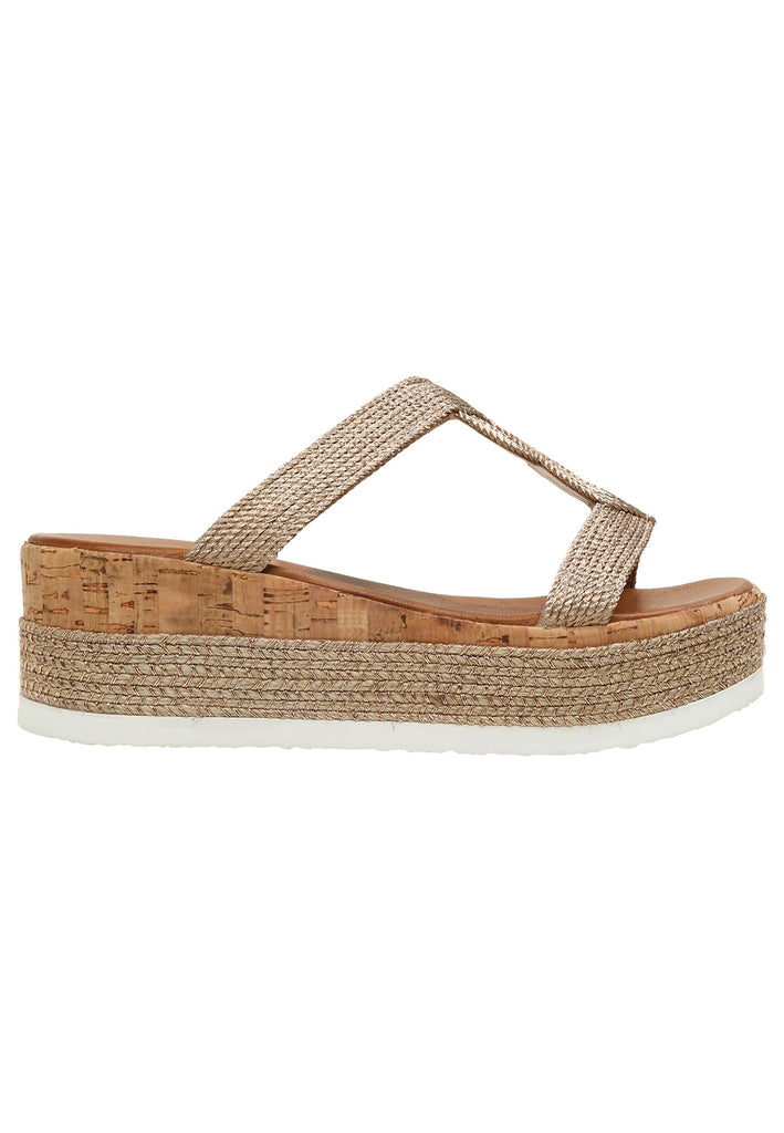Inuovo Pantoletten Textil Rosegold - surf4shoes